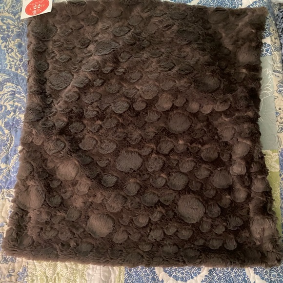 2 Brown/gray Minky Throw Pillow Cases - Picture 5 of 5